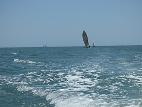 Mozambique channel and its canoes